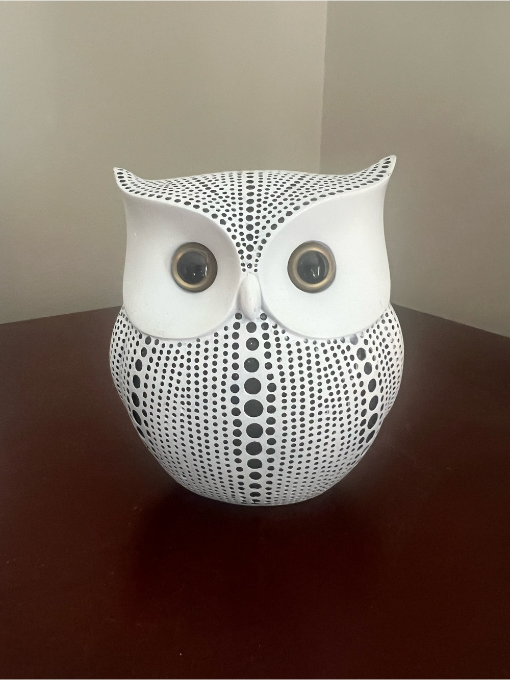 Owl Sculpture Wooden - Home Art